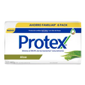 Jabon Antibacterial Protex Aloe 6 Pack 110g